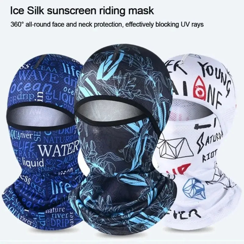 Kühlende Sturmhaube für den Sommer aus Eisseide