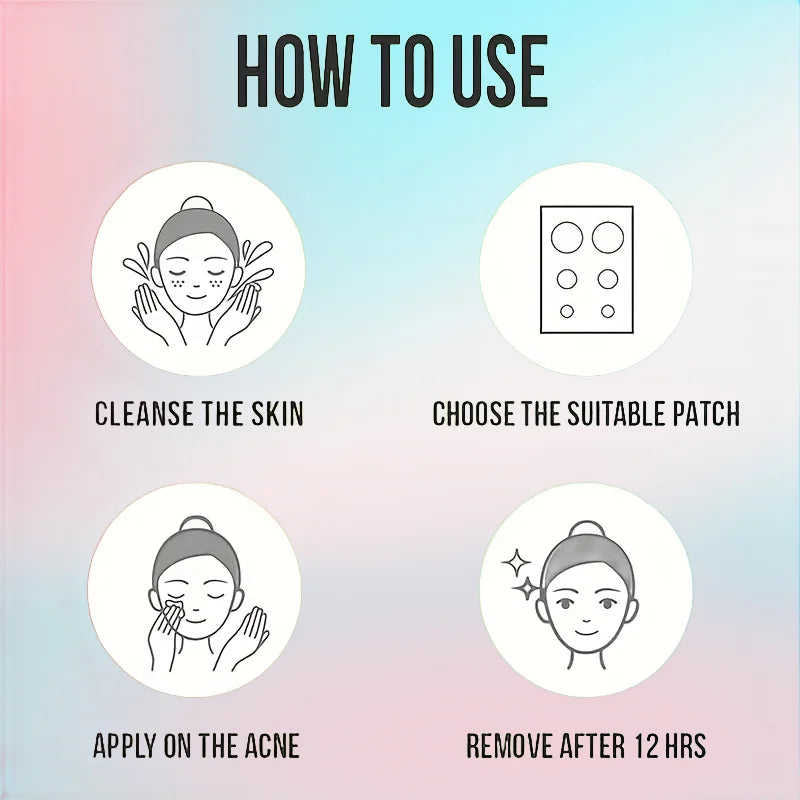 260PCS Hydrocolloid Invisible Acne Patches