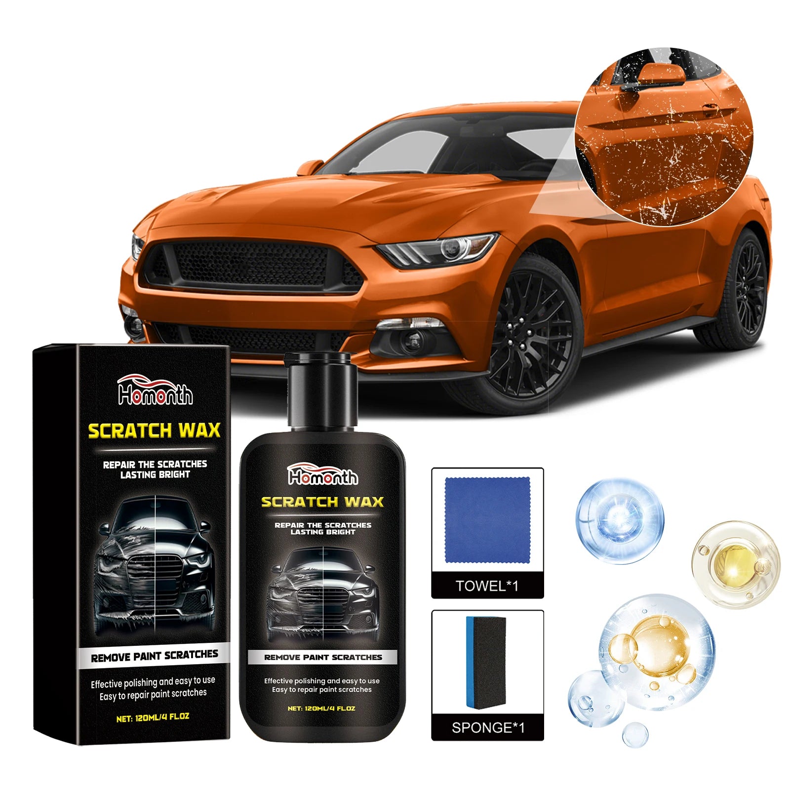 Car Scratch Repair Wax and Polish Cream