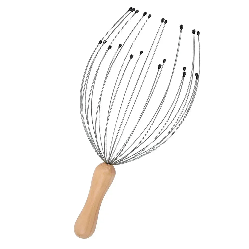 Octopus Head Massager with 24 Fingers