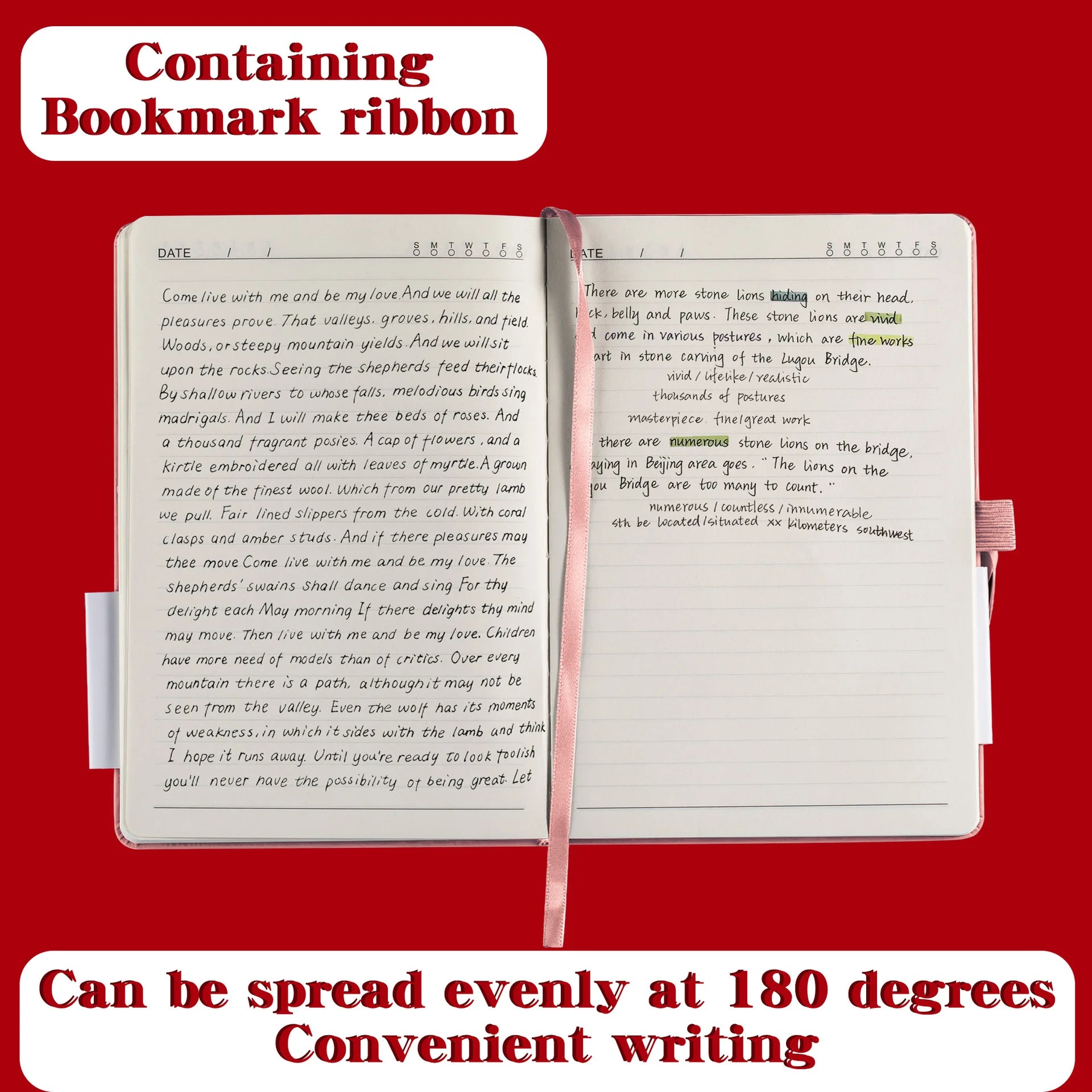 A5 College Ruled Notebook Set – 3PCS