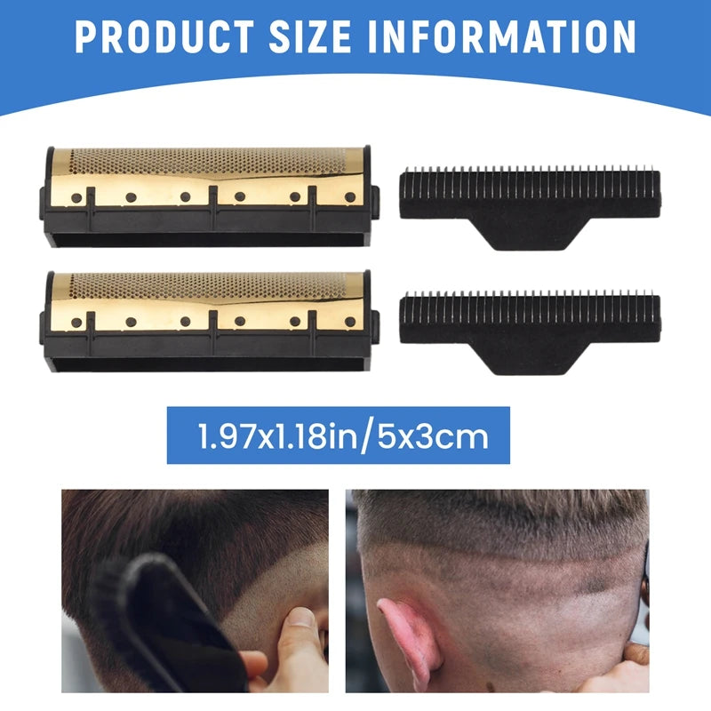 Kemei KM-1102 Clipper Blade Set Gold