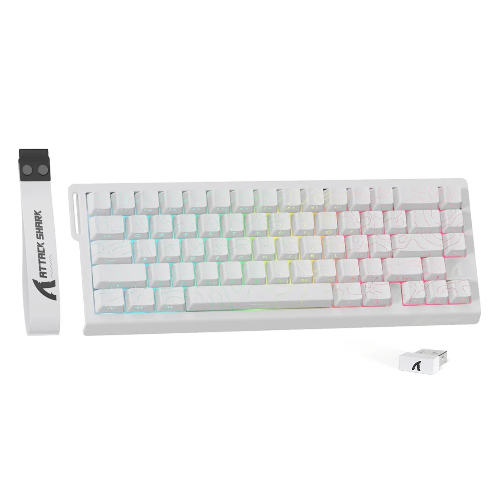 ATTACK SHARK X68 PRO Kabellose RGB-Tastatur