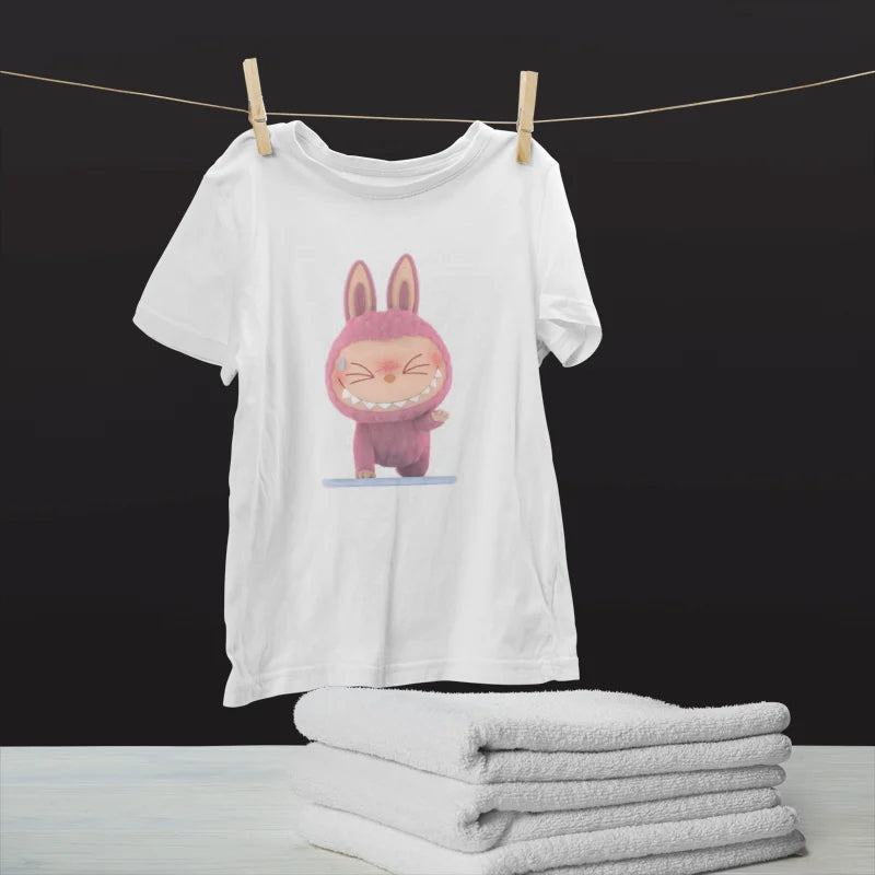 Bulala Shy Bunny Pink T-Shirt Design