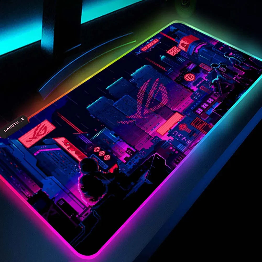 ftvae RGB ROG Gaming Mouse Pad LED Mat