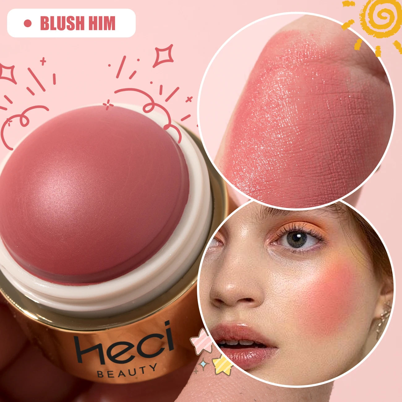 Cream Blush Ball 3-in-1 Makeup Stick