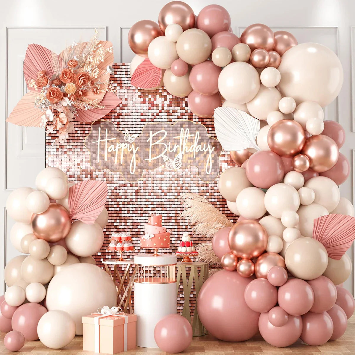 Retro Pink Pastel Macaron Balloon Kit