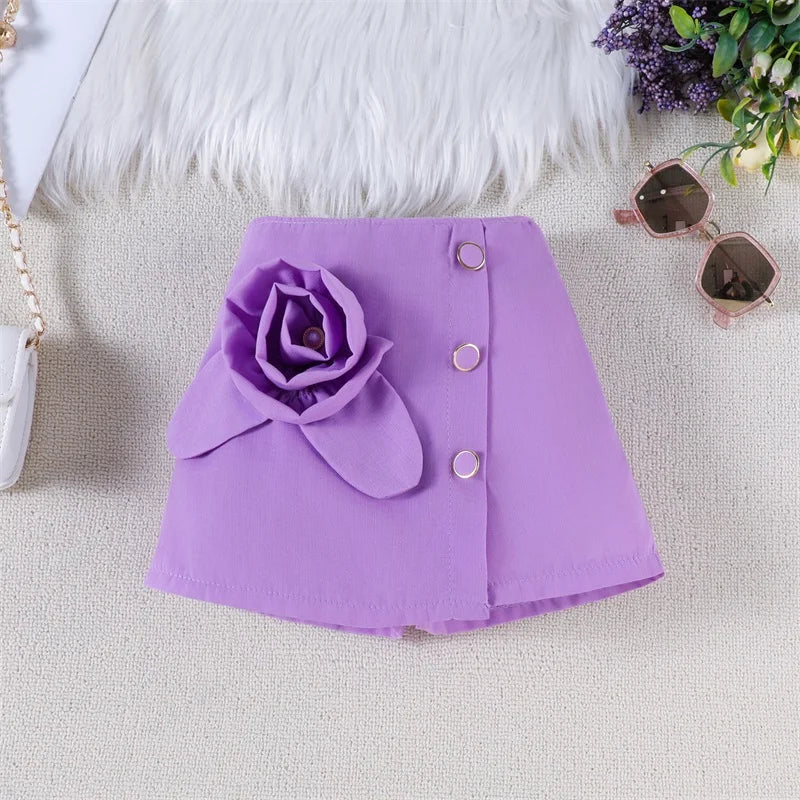 Baby Girl Flutter Top Skirt Set