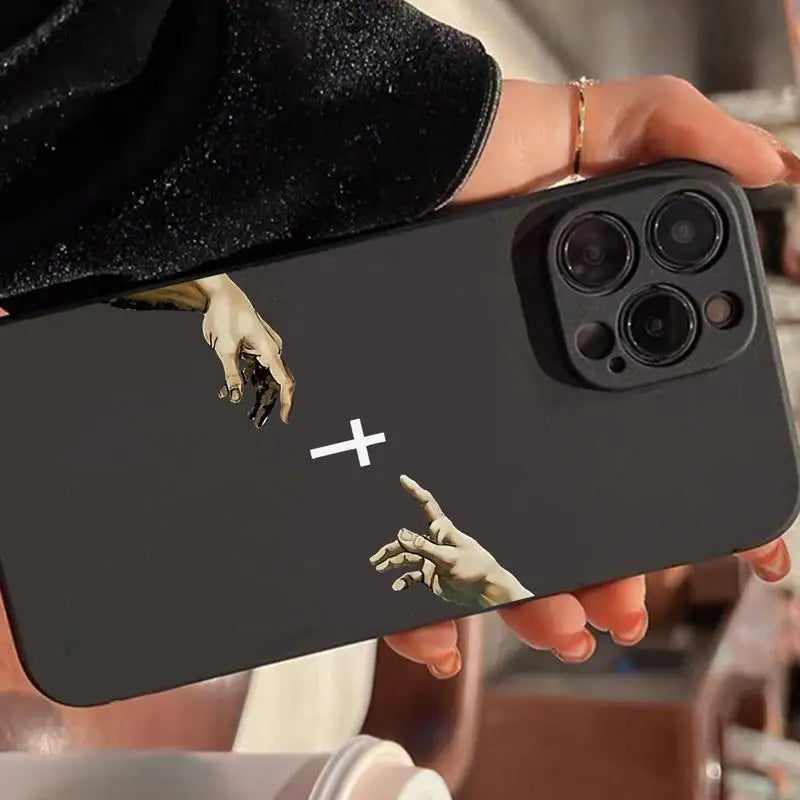 Cross Pattern Case for iPhone 16 Pro Max