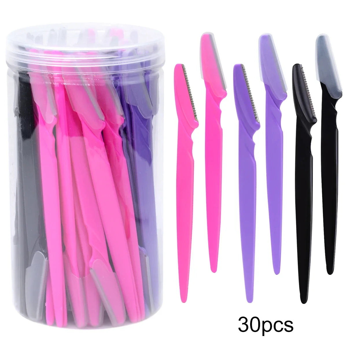 30PCS Eyebrow Razors with Case