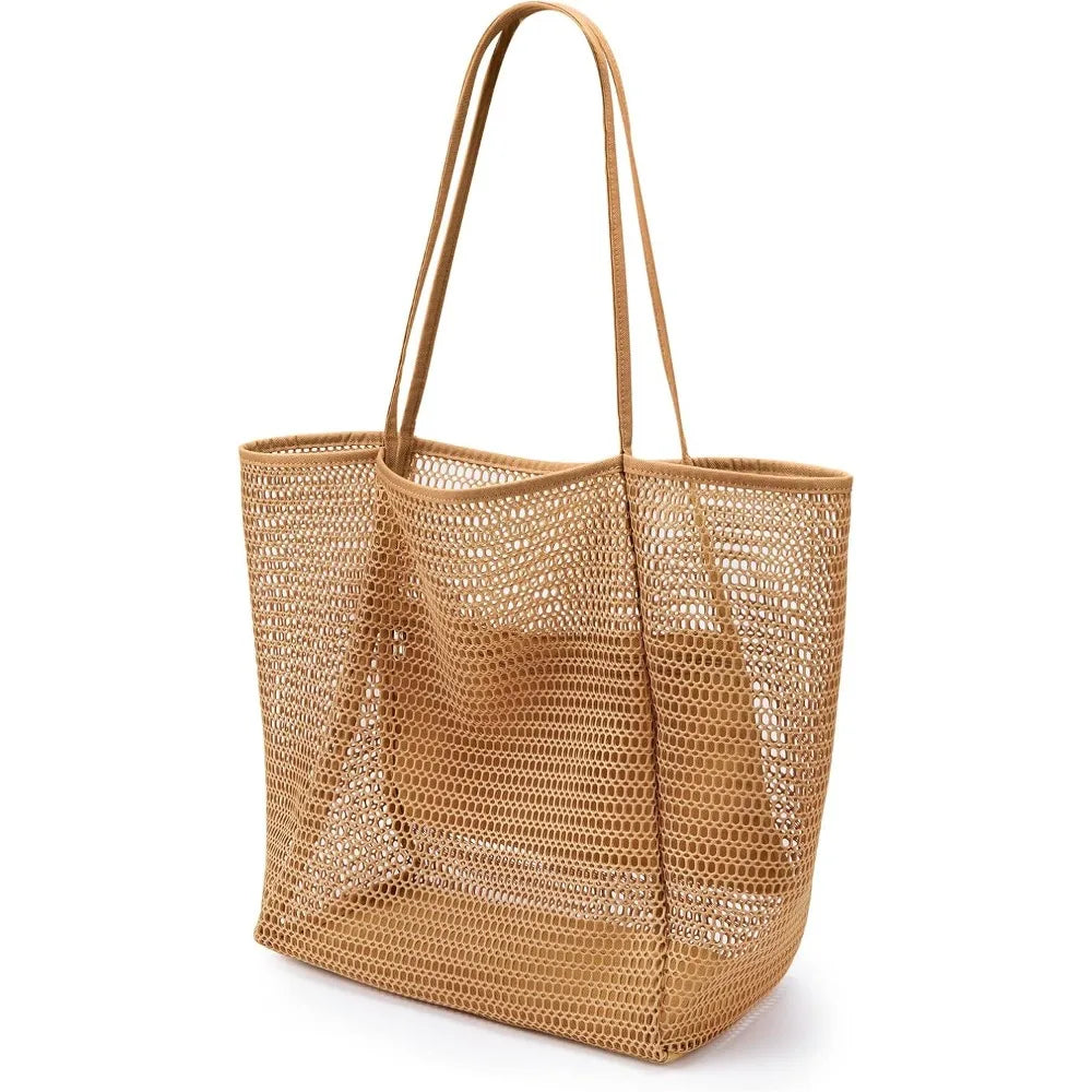 Beach Nylon Mesh Foldable Tote Bag