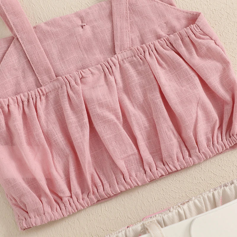 Toddler Girl Bow Top Skirt Set