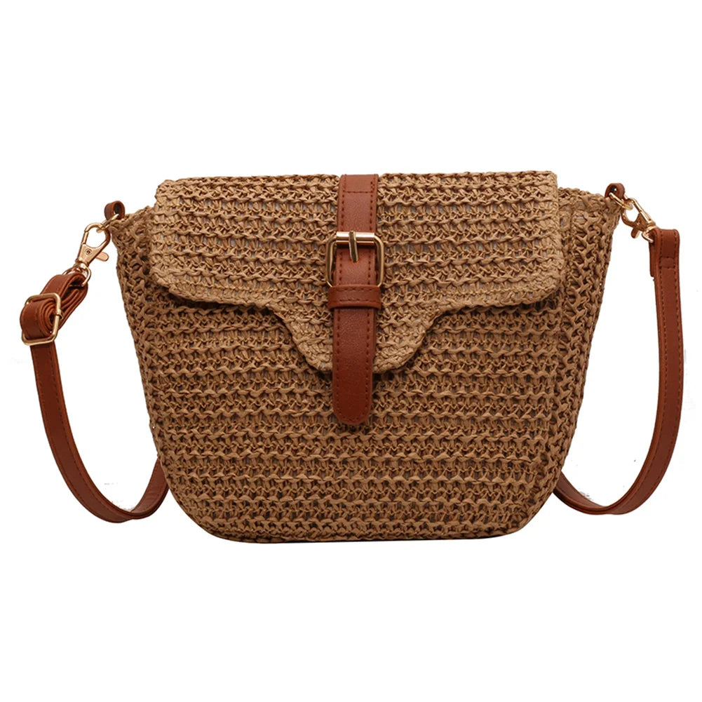 Boho Summer Straw Tote for Women