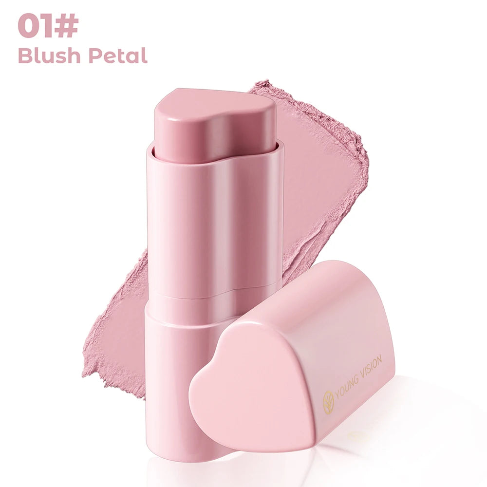 6-Color Heart Shaped Blush Stick Set