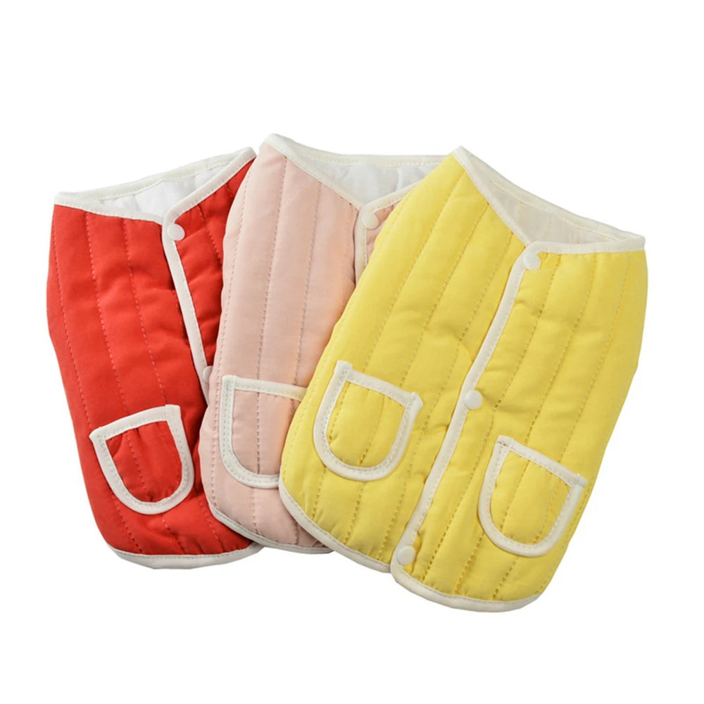 Warm Pocket Dog Winter Vest Jacket