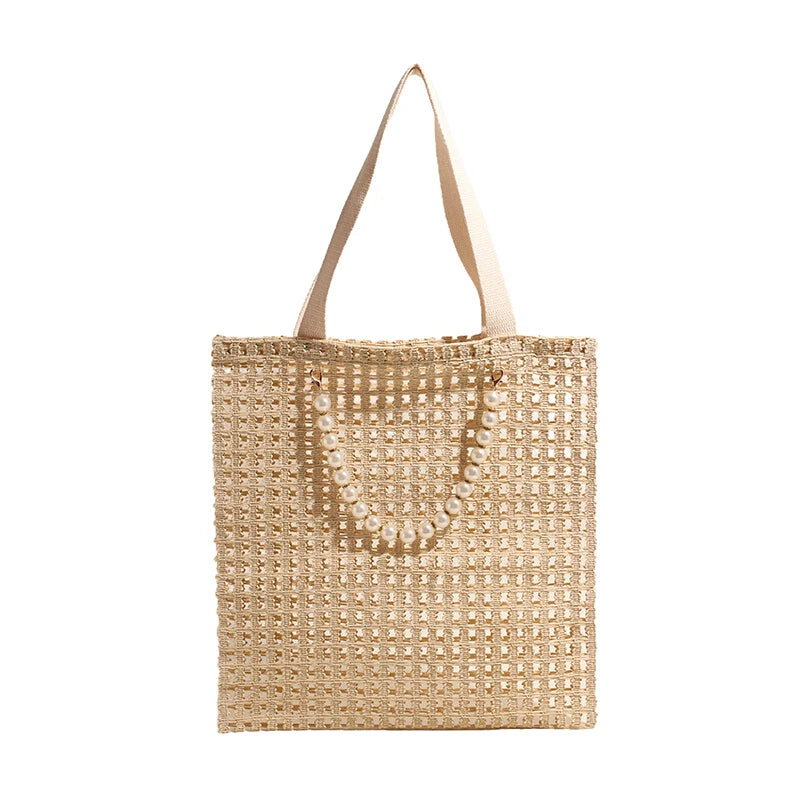 Mesh Crochet Summer Beach Tote Bag