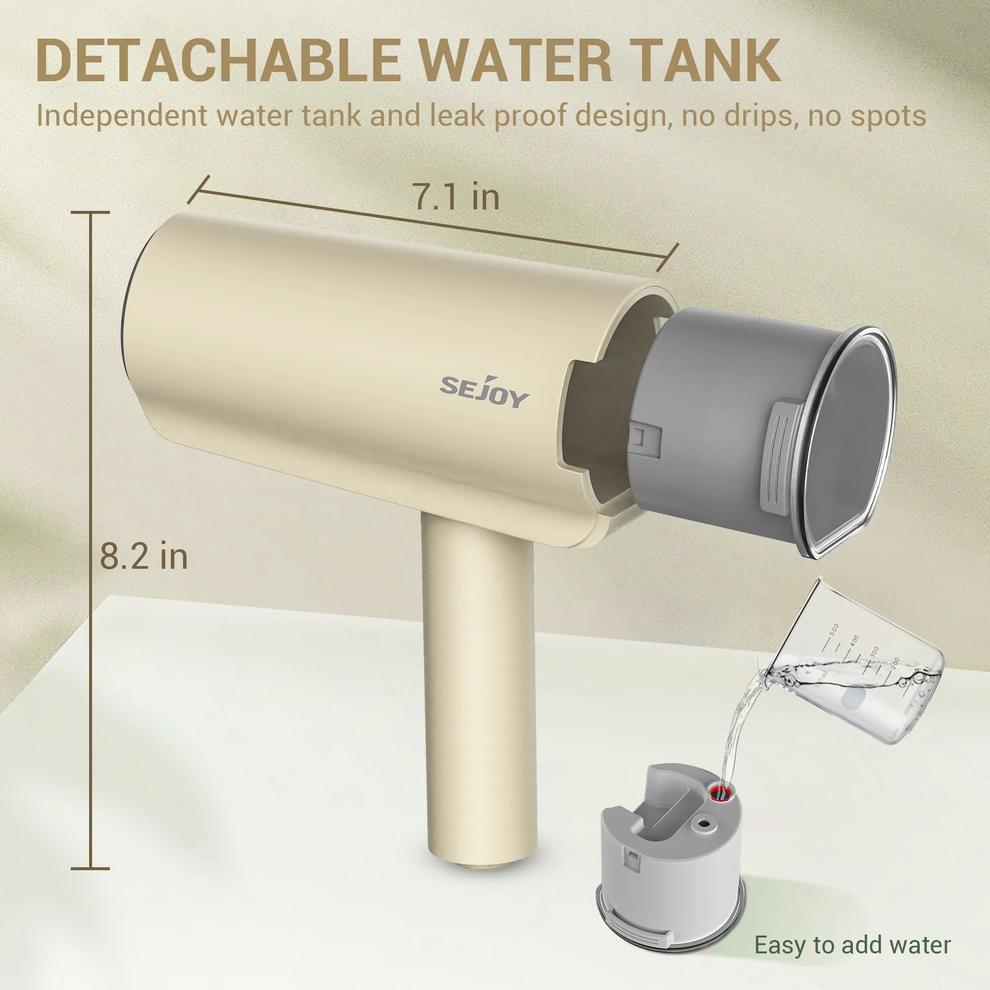 Foldable 1000W Garment Steamer Iron