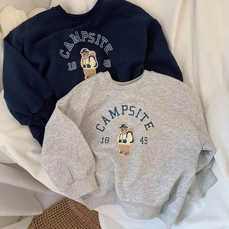Sweatshirt für Jungen mit Bären-Print – Herbst