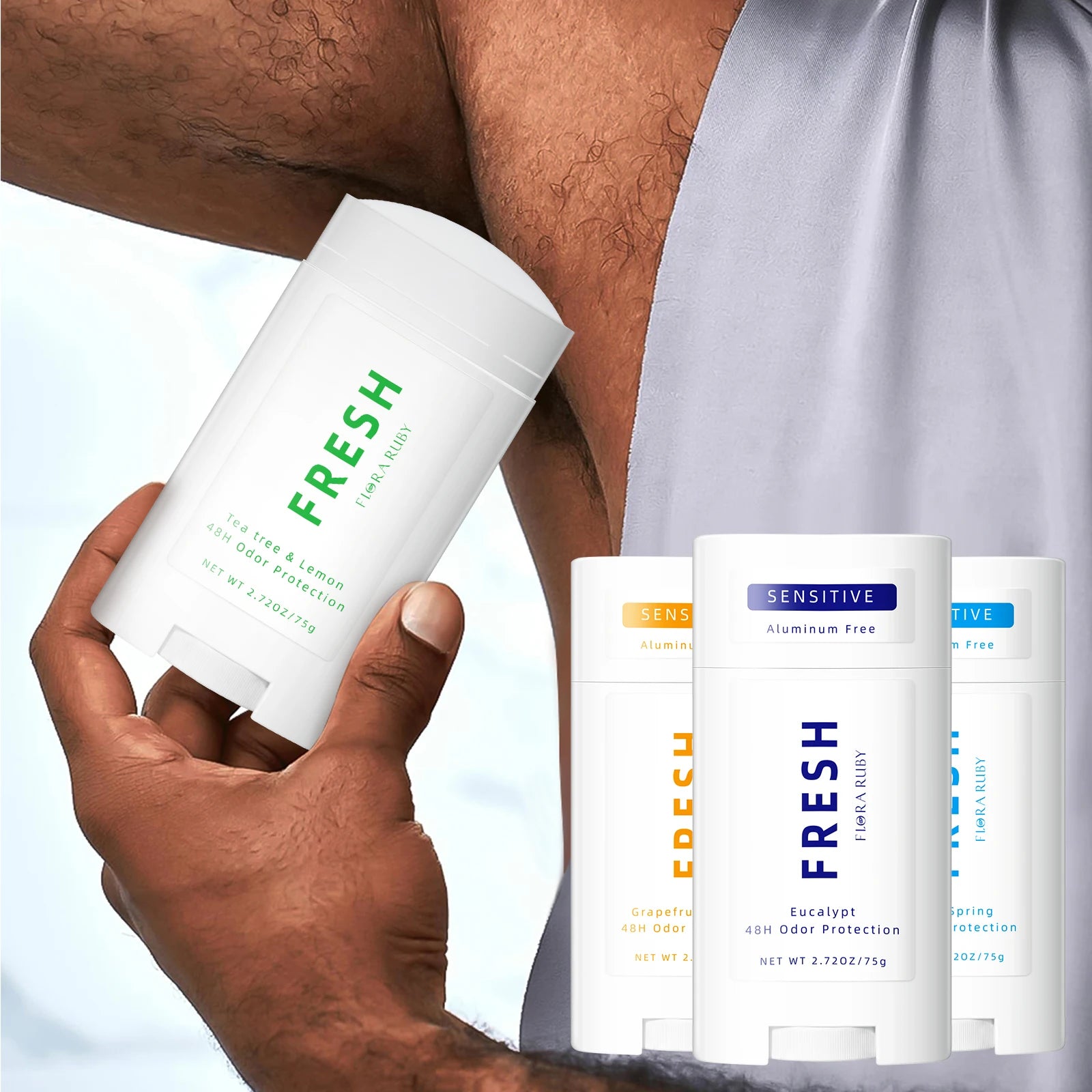 Natürliches, aluminiumfreies Deodorant für 72 Stunden