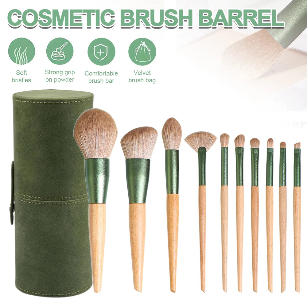 10-Piece Essential Makeup Brush Set