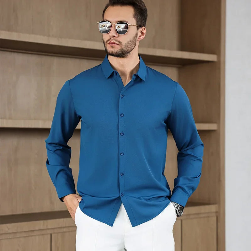 Men's Wrinkle-Free Long Sleeve Shirt