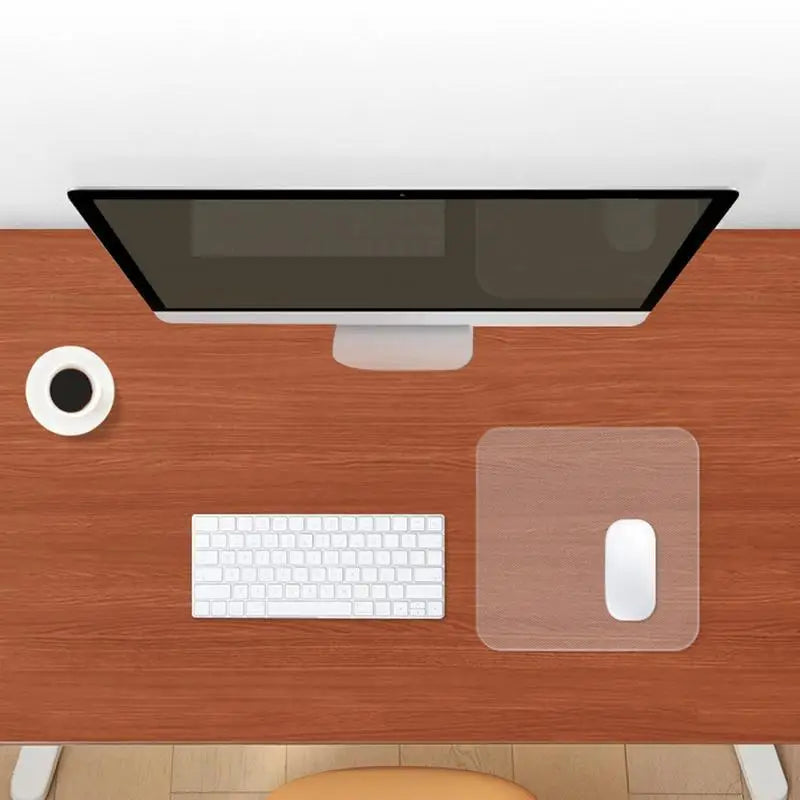 Tempered Glass Transparent Mouse Pad