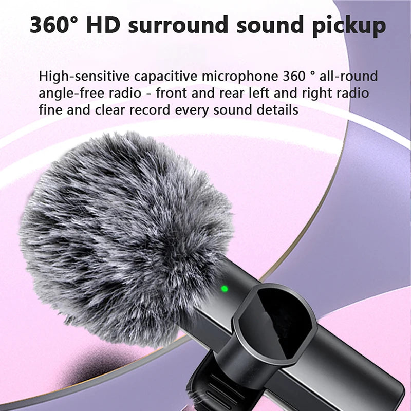 Wireless Lavalier Mic for iPhone & Video