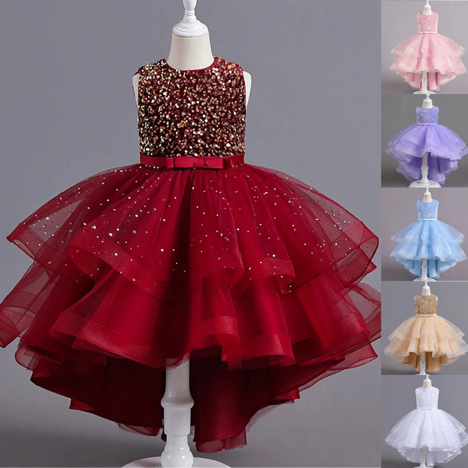 Partykleid für Blumenmädchen mit Rüschen