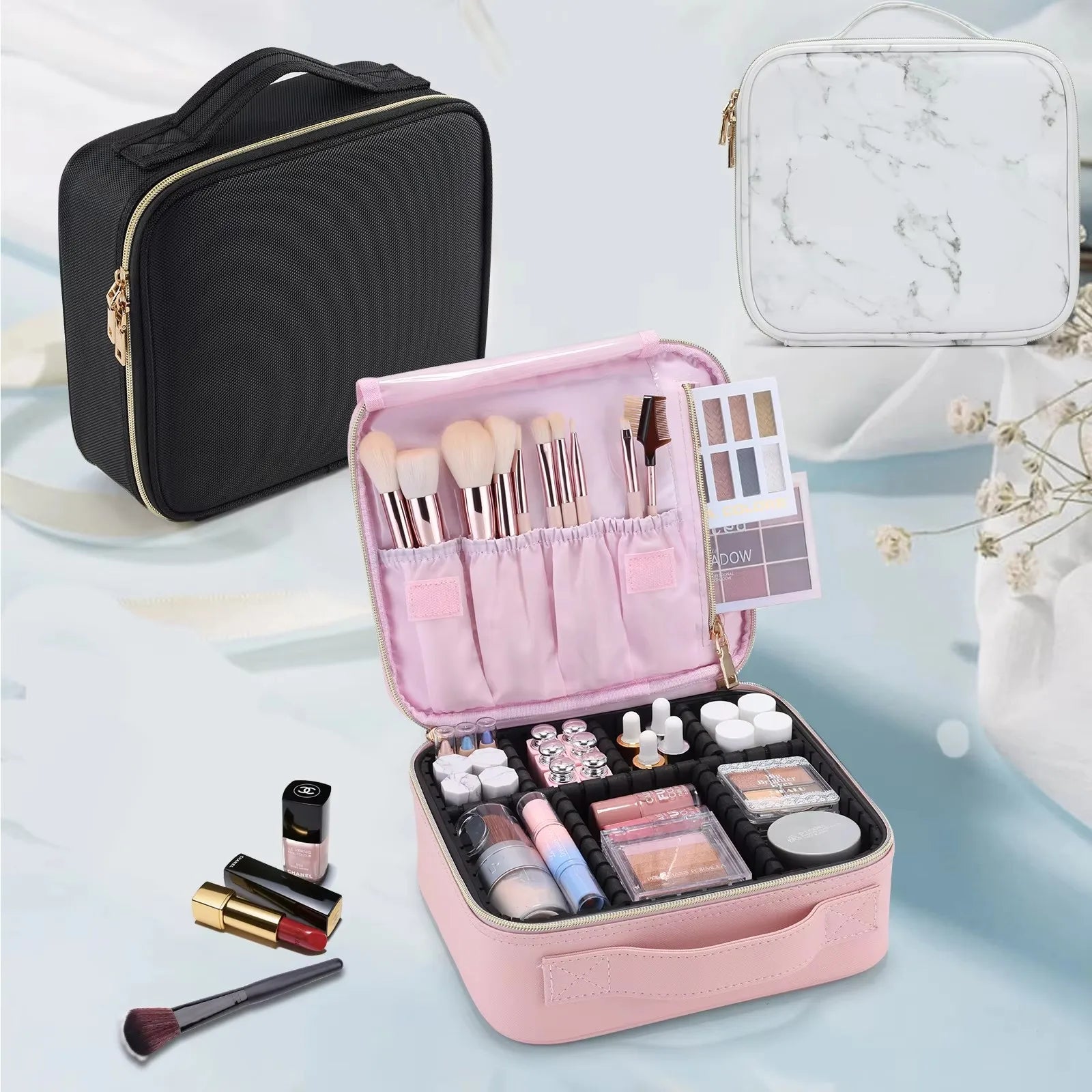 Professioneller Make-up- und Pinsel-Reise-Organizer