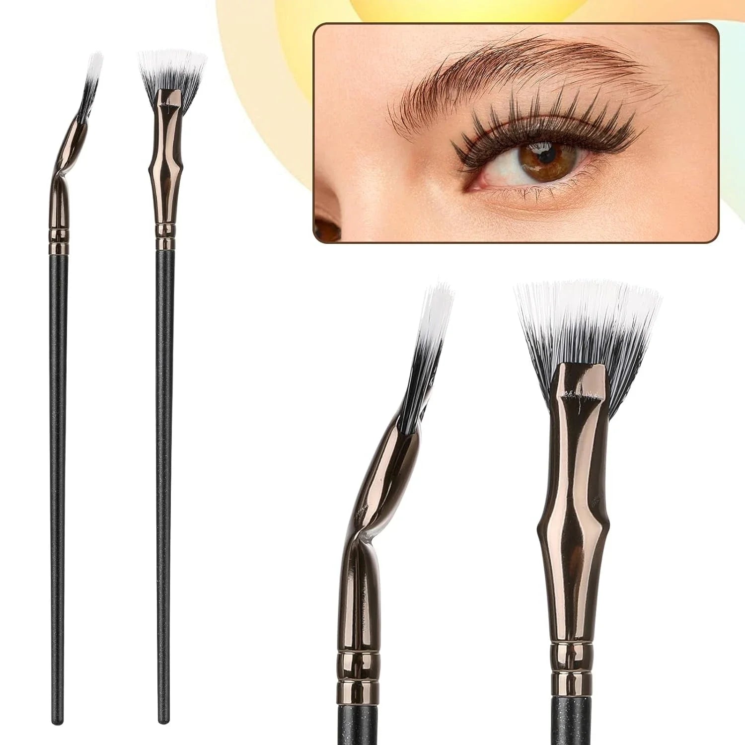 Angled Fan Brush for Eyelash & Brows