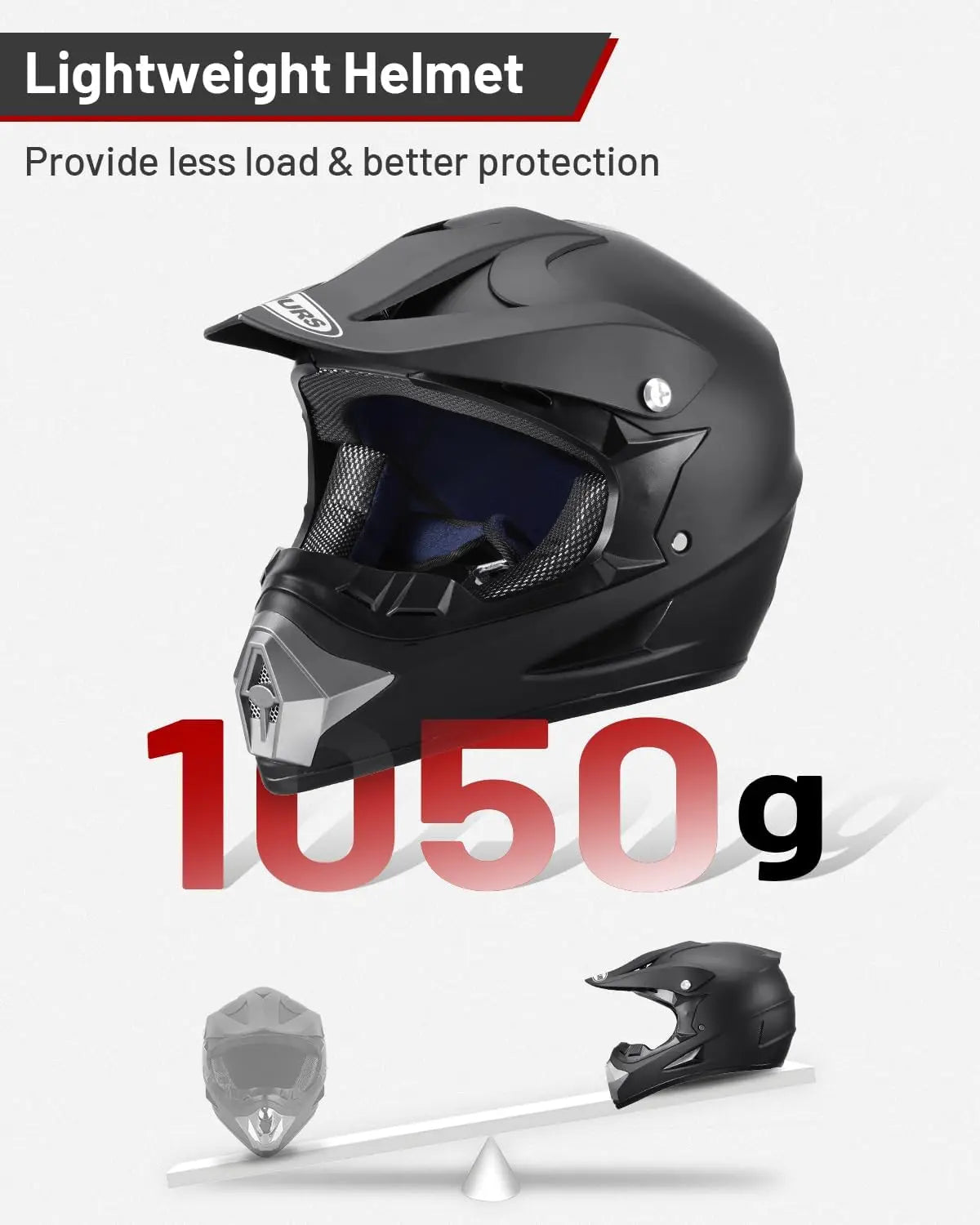 Youth Dirt Bike Helmet Set – Large