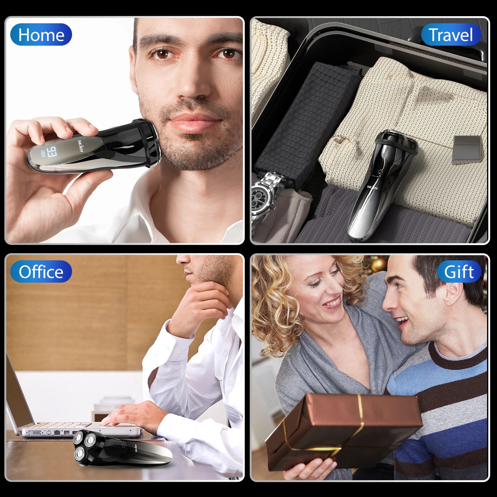 Sejoy 3D USB Rechargeable Waterproof Razor