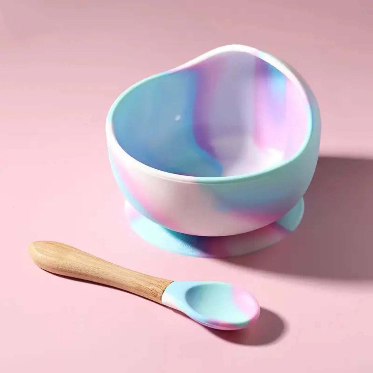 Silicone Baby Suction Bowl & Spoon Set