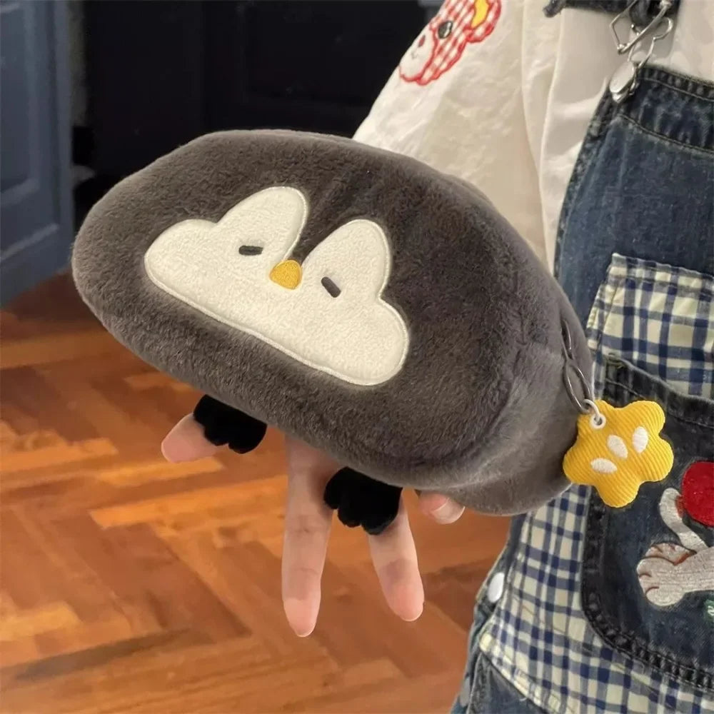 Cute Plush Otter Penguin Pencil Case