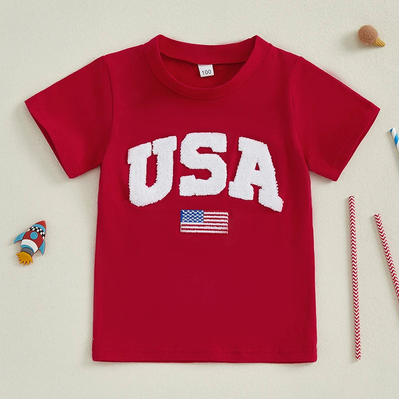 Patriotic USA Flag Kids T-Shirt