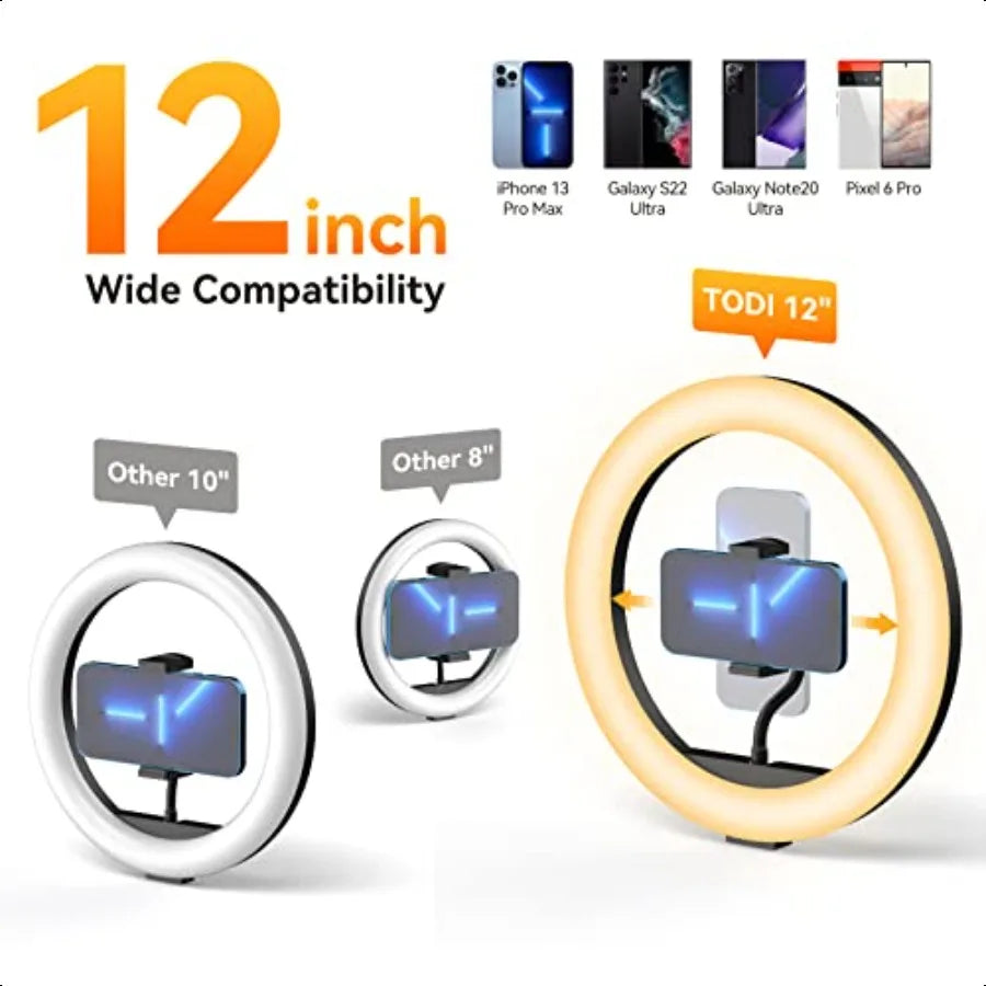 Ring Light with Tripod & Remote