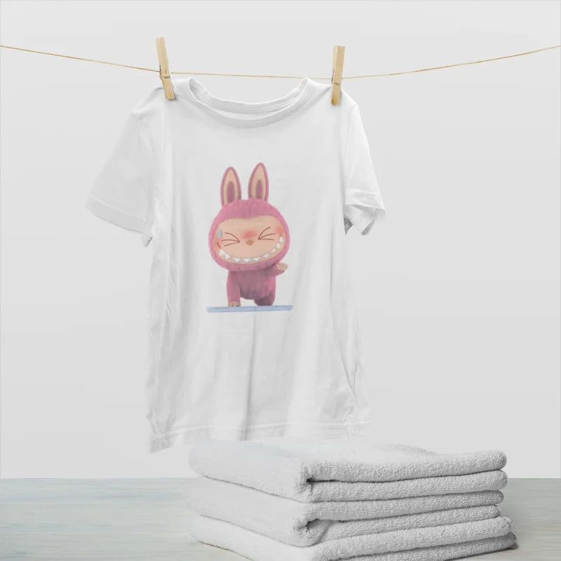 Bulala Shy Bunny Pink T-Shirt Design