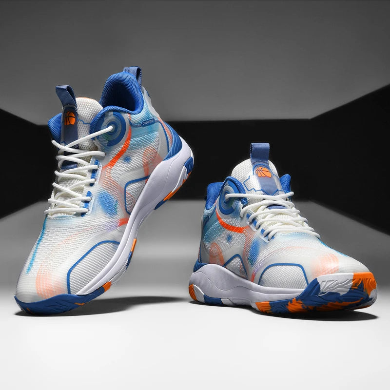 Men's Mid Basketball Shoes Non-Slip