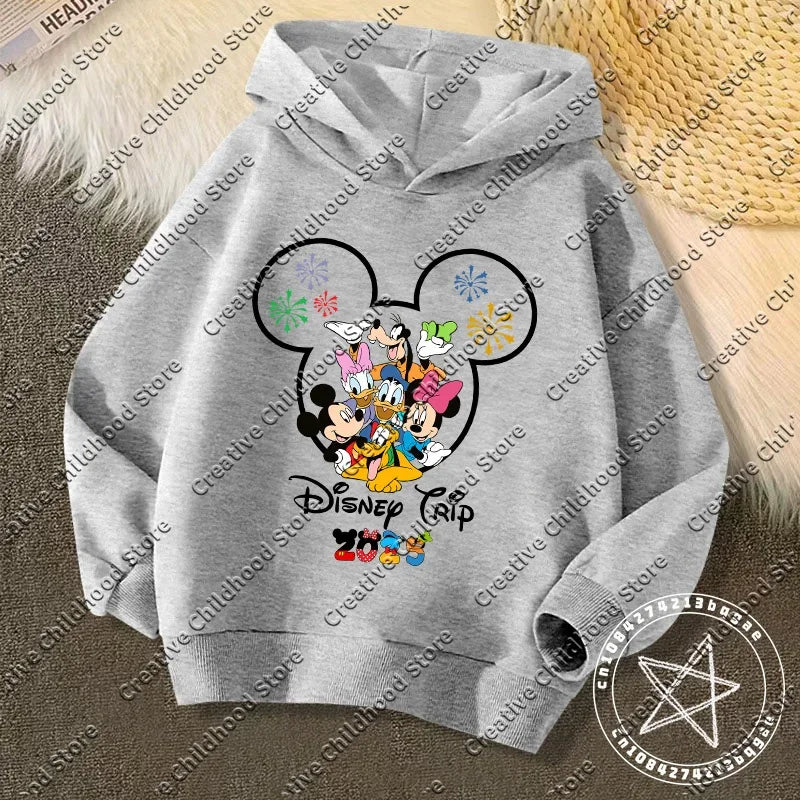 Disney Kawaii Kids Hoodie – 2025 Trip
