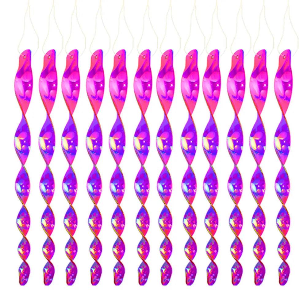 Reflective Spiral Bird Repeller Rods 12pcs