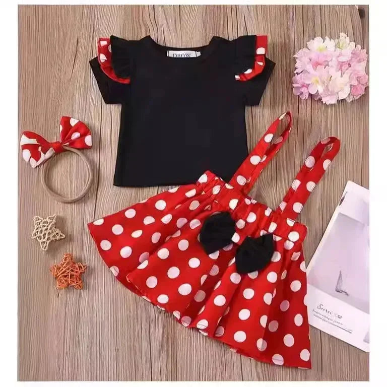 Minnie Maus Polka Dot Kleiderset