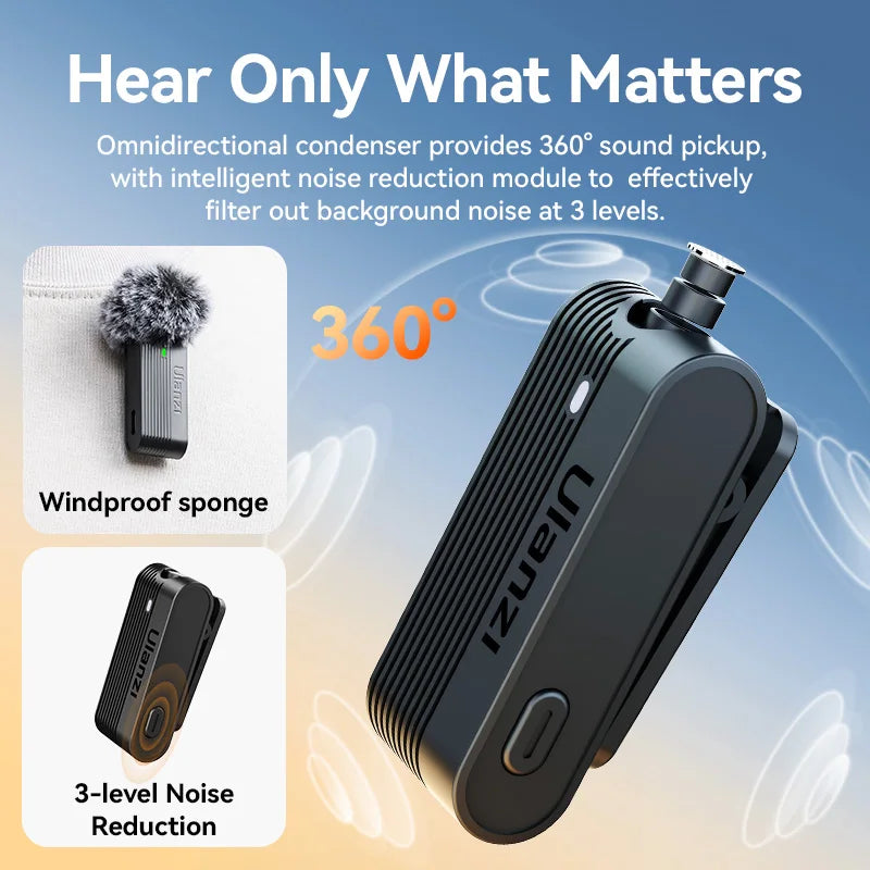 Ulanzi A100 Wireless Lavalier Mic