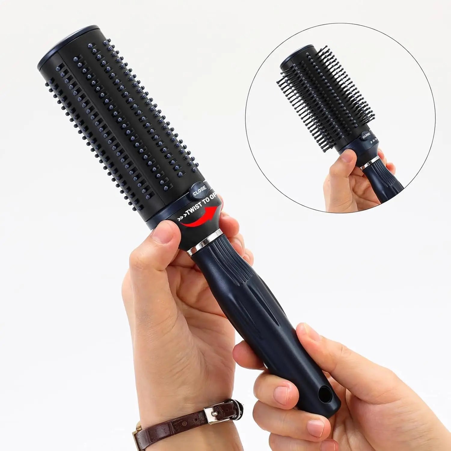Self Cleaning Retractable Hair Brush