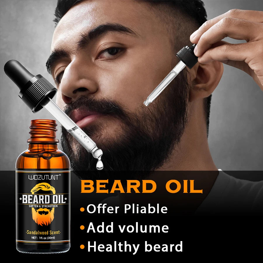 Men’s Facial Hair Care Spray & Beard BalmFacial hair care
