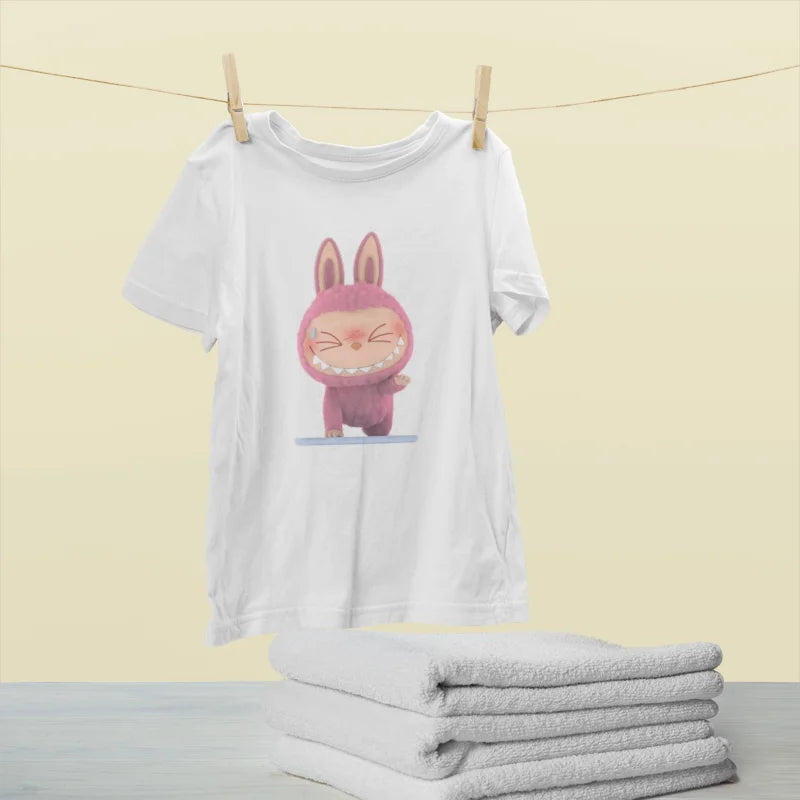 Bulala Shy Bunny Pink T-Shirt Design