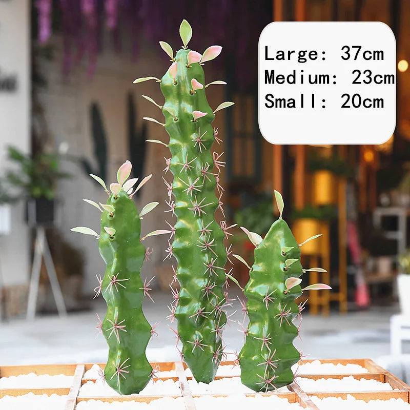 Large Faux Cactus Plant for Home Decor