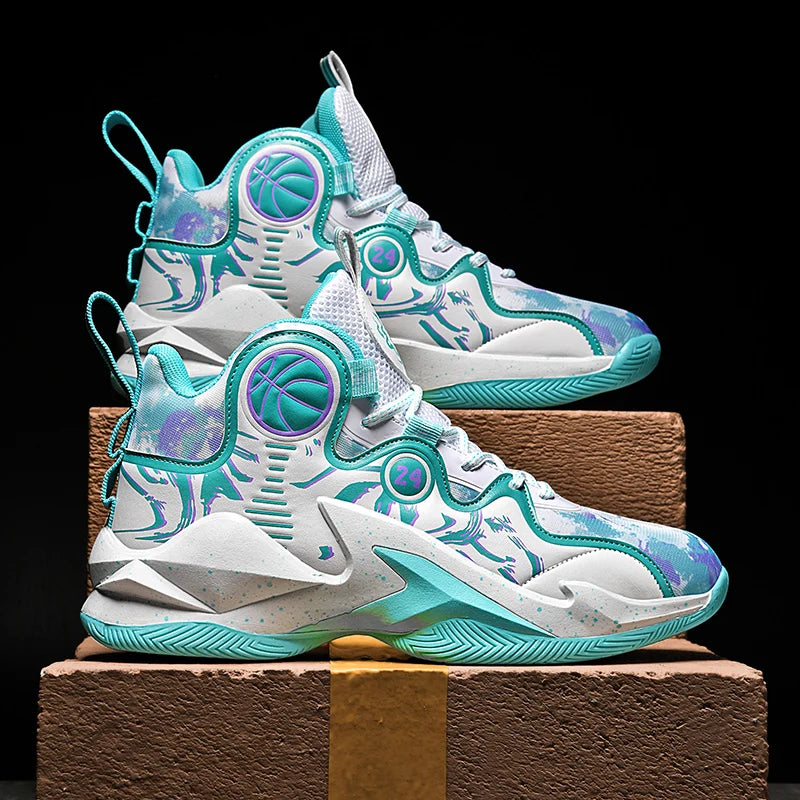 Men's No-Slip Breathable Basketball Shoes