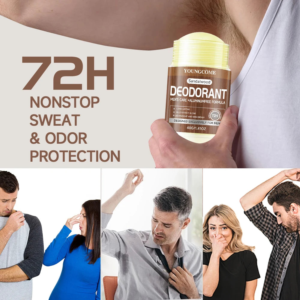 Men’s Sandalwood Deodorant Stick 40g