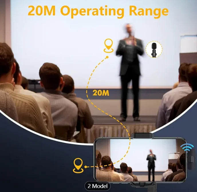 Wireless Lavalier Mic for Phone