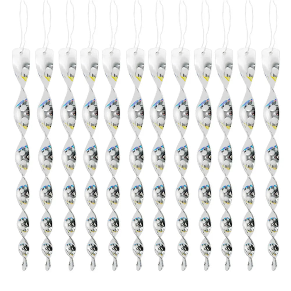 Reflective Spiral Bird Repeller Rods 12pcs